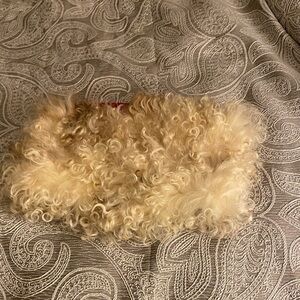 Santa Hat Red Velvet & Curly Lamb